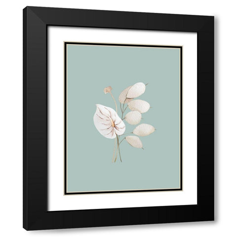 Mint Anthurium II Poster Black Modern Wood Framed Art Print with Double Matting by Urban Road