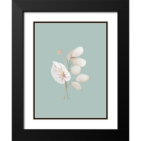 Mint Anthurium II Poster Black Modern Wood Framed Art Print with Double Matting by Urban Road