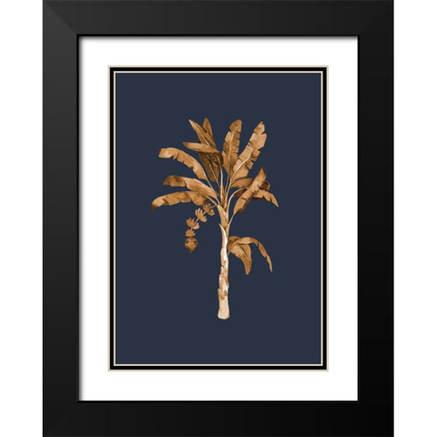 Golden Palm I  Black Modern Wood Framed Art Print with Double Matting by Urban Road