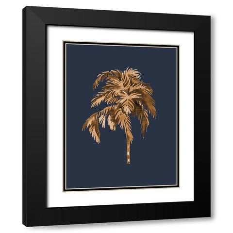 Golden Palm III  Black Modern Wood Framed Art Print with Double Matting by Urban Road