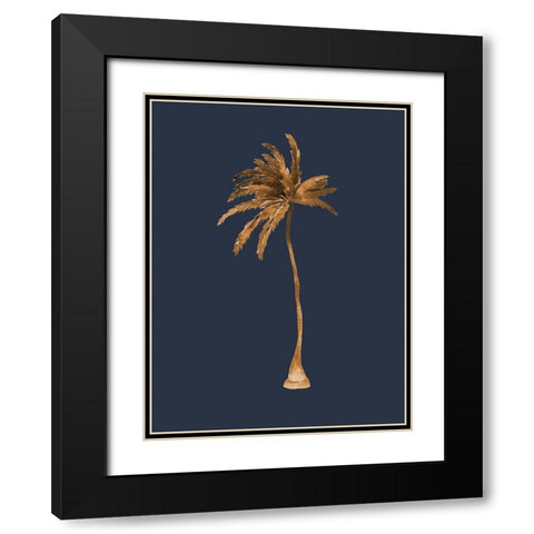 Golden Palm IIII  Black Modern Wood Framed Art Print with Double Matting by Urban Road