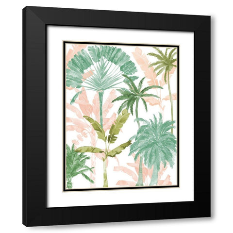 Exotic Palms I Poster Black Modern Wood Framed Art Print with Double Matting by Urban Road