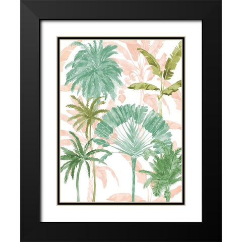 Exotic Palms II Poster Black Modern Wood Framed Art Print with Double Matting by Urban Road