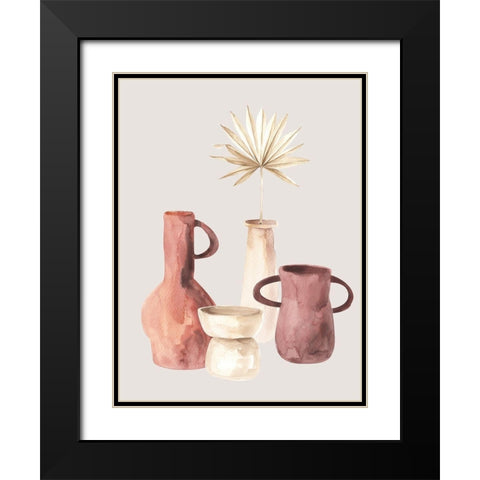 Ceramic Pots I Poster Black Modern Wood Framed Art Print with Double Matting by Urban Road