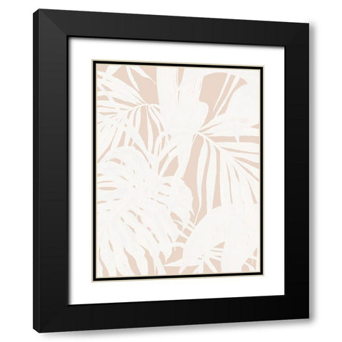 Neutral Palms I Poster Black Modern Wood Framed Art Print with Double Matting by Urban Road