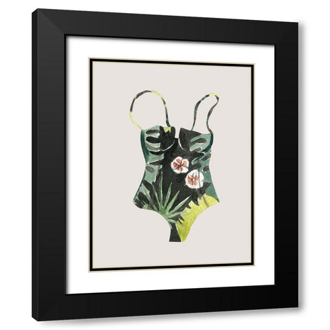 Swimsuit I Poster Black Modern Wood Framed Art Print with Double Matting by Urban Road