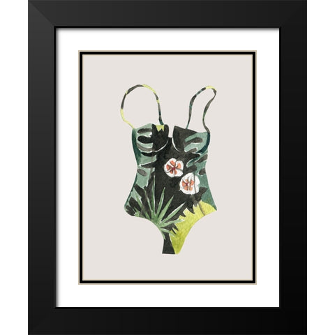 Swimsuit I Poster Black Modern Wood Framed Art Print with Double Matting by Urban Road
