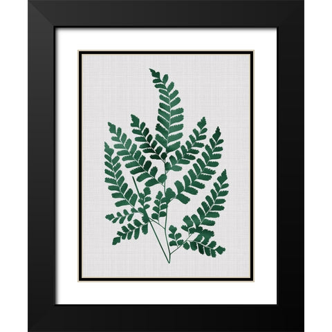 Chestnut Green Poster Black Modern Wood Framed Art Print with Double Matting by Urban Road