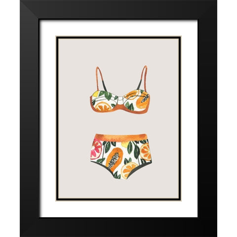 Swimsuit III Poster Black Modern Wood Framed Art Print with Double Matting by Urban Road