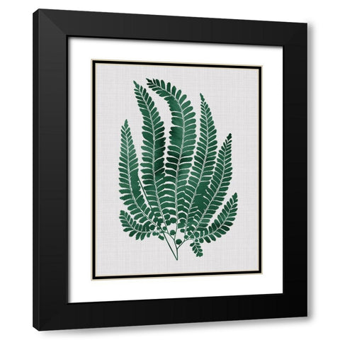 Maple Green Poster Black Modern Wood Framed Art Print with Double Matting by Urban Road