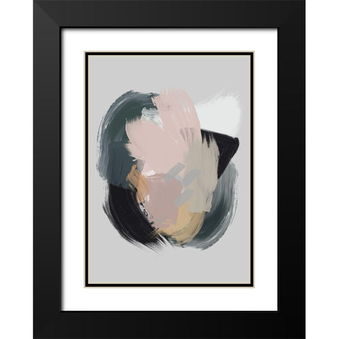 Serene Delight I  Black Modern Wood Framed Art Print with Double Matting by Urban Road