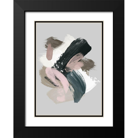 Serene Delight II Black Modern Wood Framed Art Print with Double Matting by Urban Road