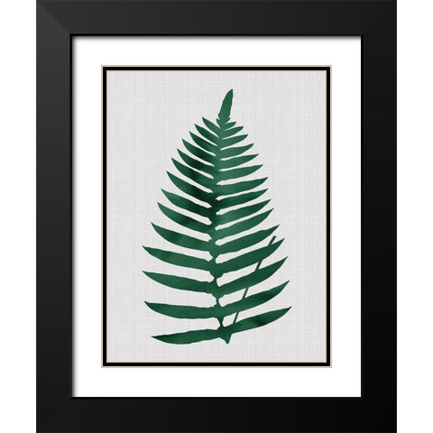 Beech Green Poster Black Modern Wood Framed Art Print with Double Matting by Urban Road