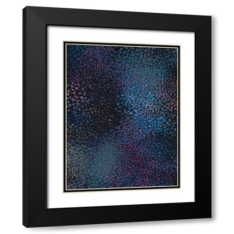 Starry Sky Poster Black Modern Wood Framed Art Print with Double Matting by Urban Road