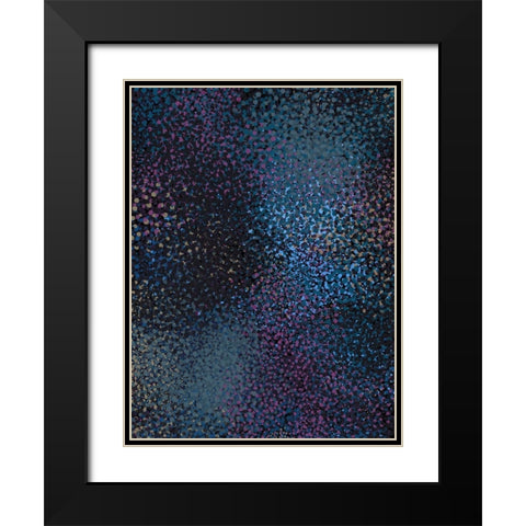 Starry Sky Poster Black Modern Wood Framed Art Print with Double Matting by Urban Road