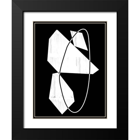 Contour I Poster Black Modern Wood Framed Art Print with Double Matting by Urban Road