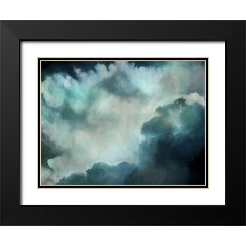Transcend - Charged Black Modern Wood Framed Art Print with Double Matting by Urban Road