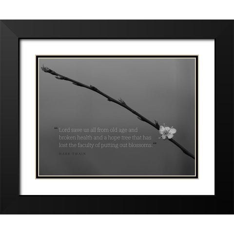 Mark Twain Quote: Lord Save Us Black Modern Wood Framed Art Print with Double Matting by ArtsyQuotes