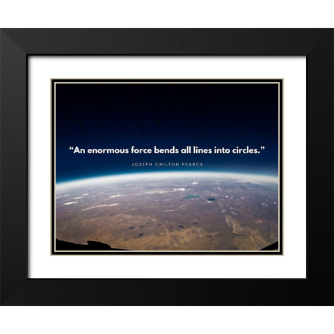 Joseph Chilton Pearce Quote: Influenced Black Modern Wood Framed Art Print with Double Matting by ArtsyQuotes