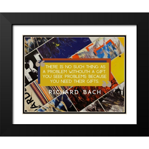 Richard Bach Quote: Gifts Black Modern Wood Framed Art Print with Double Matting by ArtsyQuotes