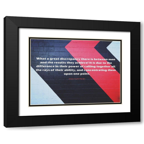Orison Swett Marden Quote: They Achieve Black Modern Wood Framed Art Print with Double Matting by ArtsyQuotes