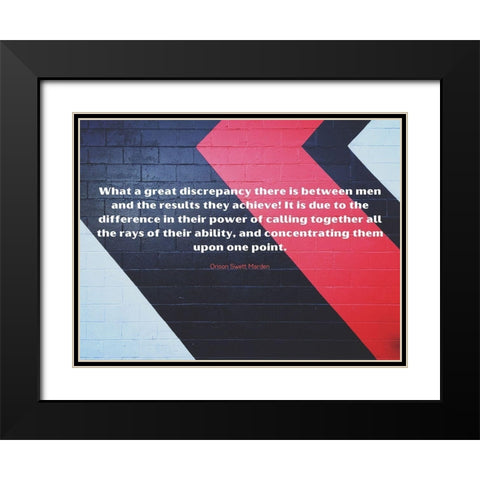 Orison Swett Marden Quote: They Achieve Black Modern Wood Framed Art Print with Double Matting by ArtsyQuotes