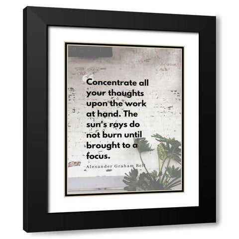 Alexander Graham Bell Quote: Focus Black Modern Wood Framed Art Print with Double Matting by ArtsyQuotes