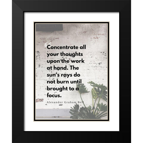 Alexander Graham Bell Quote: Focus Black Modern Wood Framed Art Print with Double Matting by ArtsyQuotes