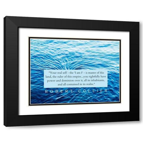 Robert Collier Quote: Your Real Self Black Modern Wood Framed Art Print with Double Matting by ArtsyQuotes