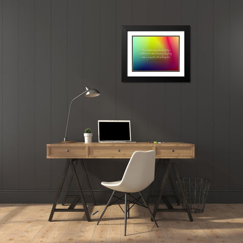 Preston Bradley Quote: Basis of Harmony Black Modern Wood Framed Art Print with Double Matting by ArtsyQuotes