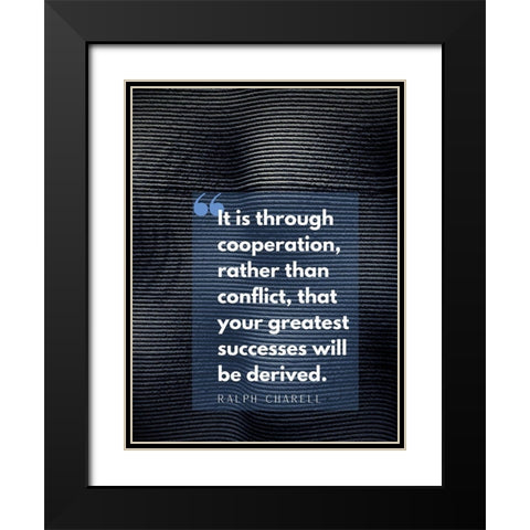 Ralph Charell Quote: Greatest Successes Black Modern Wood Framed Art Print with Double Matting by ArtsyQuotes