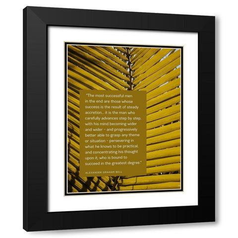 Alexander Graham Bell Quote: Successful Men Black Modern Wood Framed Art Print with Double Matting by ArtsyQuotes