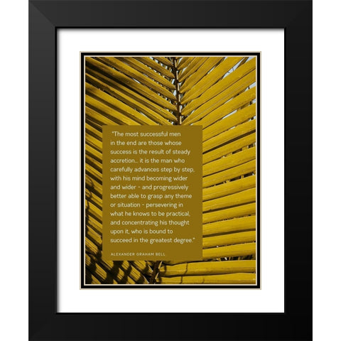 Alexander Graham Bell Quote: Successful Men Black Modern Wood Framed Art Print with Double Matting by ArtsyQuotes