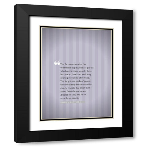 Srully Blotnick Quote: Majority of People Black Modern Wood Framed Art Print with Double Matting by ArtsyQuotes