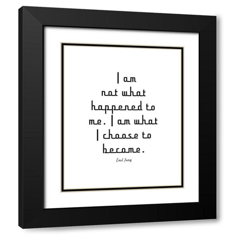 Carl Jung Quote: I am Not Black Modern Wood Framed Art Print with Double Matting by ArtsyQuotes