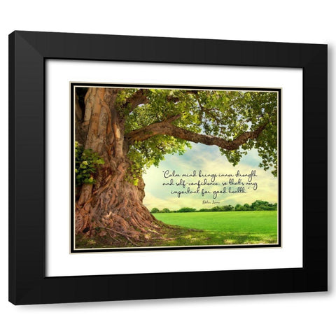 Dalai Lama Quote: Inner Strength Black Modern Wood Framed Art Print with Double Matting by ArtsyQuotes