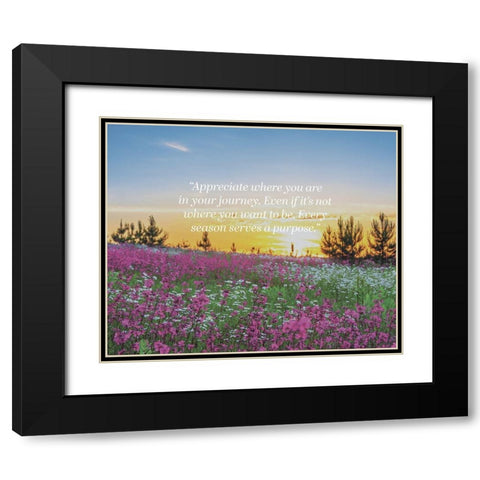 Artsy Quotes Quote: Your Journey Black Modern Wood Framed Art Print with Double Matting by ArtsyQuotes