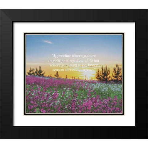 Artsy Quotes Quote: Your Journey Black Modern Wood Framed Art Print with Double Matting by ArtsyQuotes