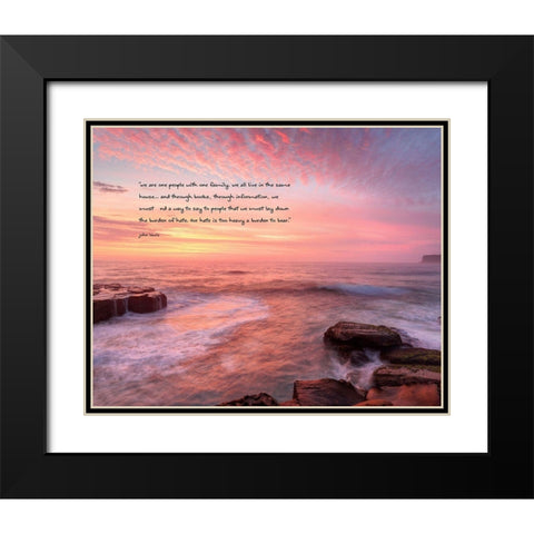 John Lewis Quote: Too Heavy a Burden Black Modern Wood Framed Art Print with Double Matting by ArtsyQuotes