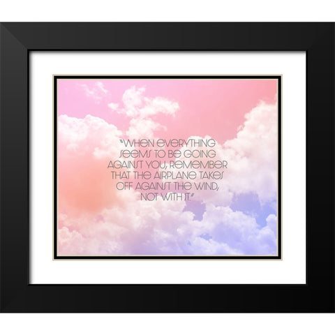 Artsy Quotes Quote: Going Against You Black Modern Wood Framed Art Print with Double Matting by ArtsyQuotes