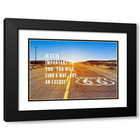 Ryan Blair Quote: Find a Way Black Modern Wood Framed Art Print with Double Matting by ArtsyQuotes