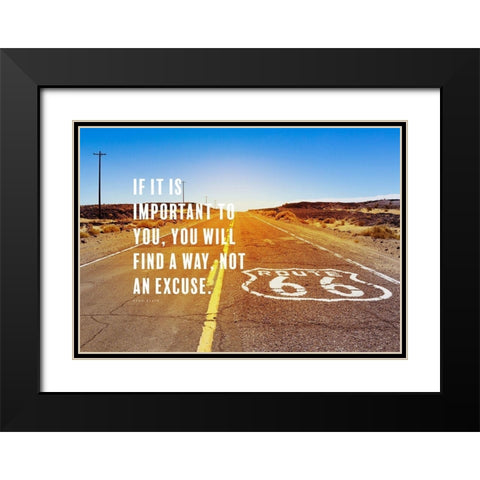 Ryan Blair Quote: Find a Way Black Modern Wood Framed Art Print with Double Matting by ArtsyQuotes