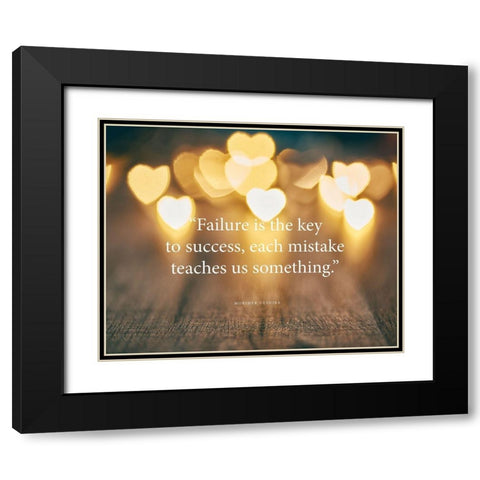 Moriher Ueshiba Quote: Key to Success Black Modern Wood Framed Art Print with Double Matting by ArtsyQuotes