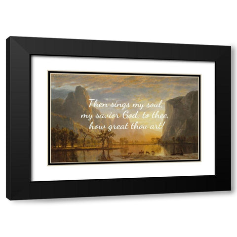 Carl Boberg Quote: Sings My Soul Black Modern Wood Framed Art Print with Double Matting by ArtsyQuotes