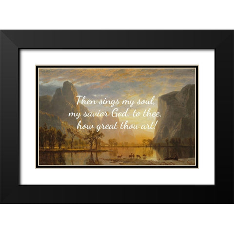 Carl Boberg Quote: Sings My Soul Black Modern Wood Framed Art Print with Double Matting by ArtsyQuotes