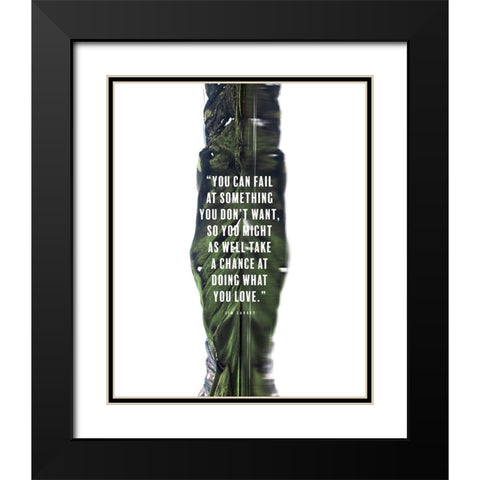 Jim Carrey Quote: Doing What You Love Black Modern Wood Framed Art Print with Double Matting by ArtsyQuotes