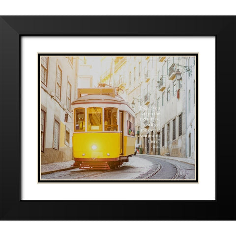 Will Rogers Quote: Youll Get Run Over Black Modern Wood Framed Art Print with Double Matting by ArtsyQuotes