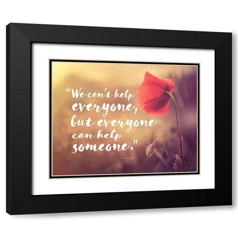 Ronald Reagan Quote: Help Black Modern Wood Framed Art Print with Double Matting by ArtsyQuotes