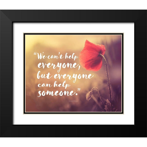 Ronald Reagan Quote: Help Black Modern Wood Framed Art Print with Double Matting by ArtsyQuotes