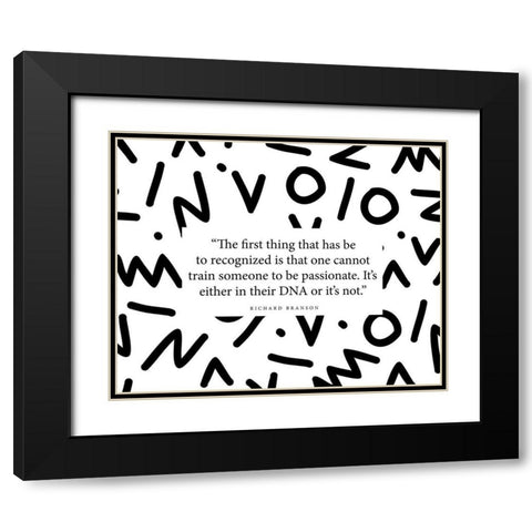 Richard Branson Quote: Given a Wish Black Modern Wood Framed Art Print with Double Matting by ArtsyQuotes